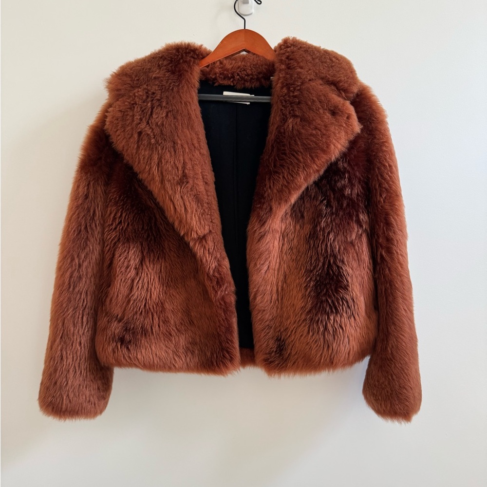 ALC Rust Genuine Shearling Jacket XS